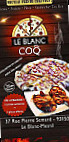 Le Blanc Coq menu