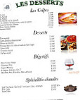 Le Saint Moritz menu