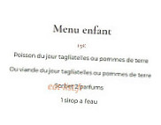 La Cremaillere menu