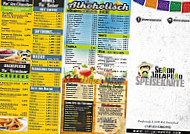 Senor Jalapeno menu