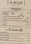 La Relève menu