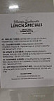 Jillaney's Luncheonette menu