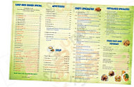 Soaring Dragon Chinese menu