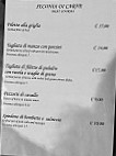 I Minuti Piaceri menu