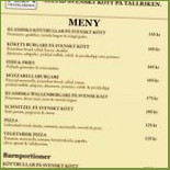 Köksträdgården Meny