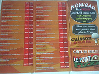 Le Point Pizza menu