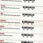 Pizza cyllia menu