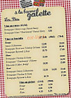 A La Bonne Galette menu