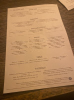 Cutty Sark Pub menu