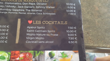 Le Lion D'or menu