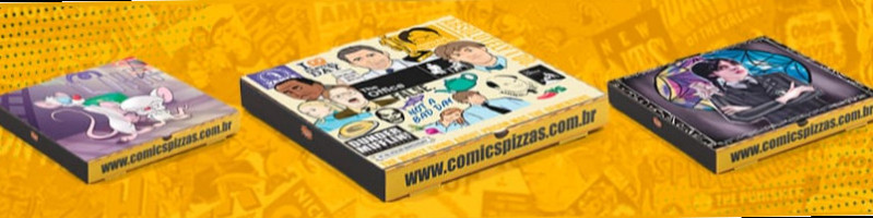 Comics Pizzas inside