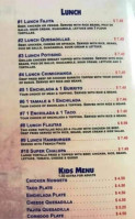 La Fiesta Mexican Grill menu