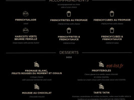 French Burgers menu