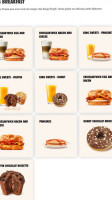 Burger King menu