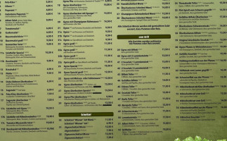 Restaurant Athen menu