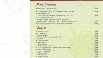 Gaststätte Zur Linde menu