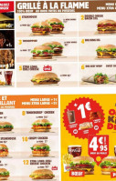 Burger King menu