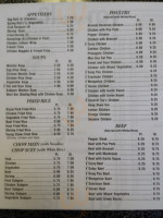 Panda House menu