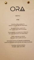 Ora menu