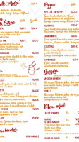 Le Moulin Moine menu