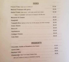 Towpath Tavern menu