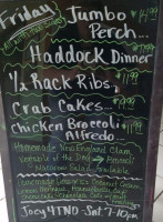 Turtle Cove Resort Marina menu