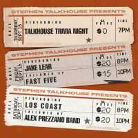 The Stephen Talkhouse menu