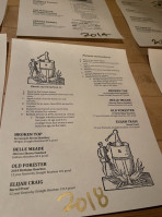 Craft Wine And Beer menu