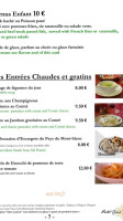 La Dent du Geant menu