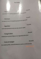 L'ambrosia menu