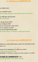 Le Jamberoute menu