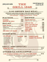 The Grill 1646 menu