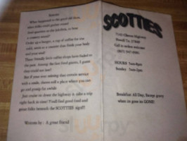 Scotties Of Powell menu