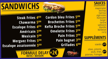 Snack Delay menu