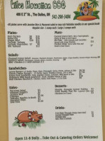 Lilo's Hawaiian Bbq The Dalles menu