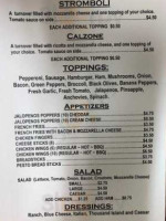 New York Pizza menu