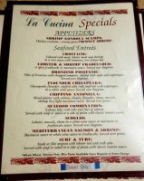 La Cucina menu