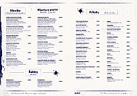 Pivovar Flamm menu