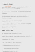 L'assiette Ii menu