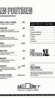 La Poutinerie menu