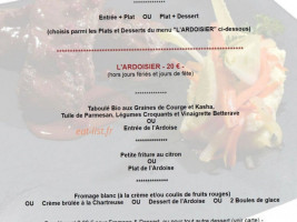 L'Envol au Vent menu