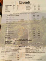 Back Bay Boathouse menu