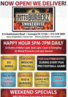 Pittsburgerz menu