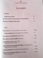 L'Etape des Gourmets menu