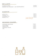 La Cabane menu