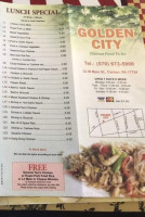 Golden City Chinese menu