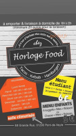 Horloge Food menu