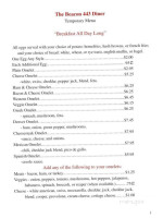 Beacon 443 menu