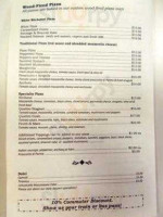 Sicilian Trattoria menu