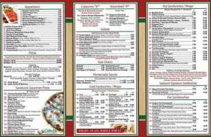 Riccio's Pizzeria menu